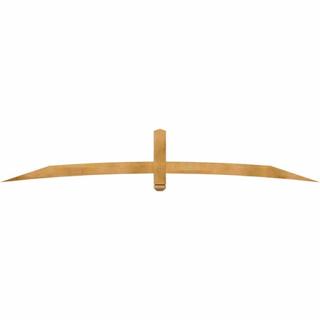 Ekena Millwork Bellingham Rough Sawn Timber Gable Bracket, Western Red Cedar, 108"W x 18"H x 2"D x 4"F, 4/12 Pitch GBW108X18X0204BEL00RWR